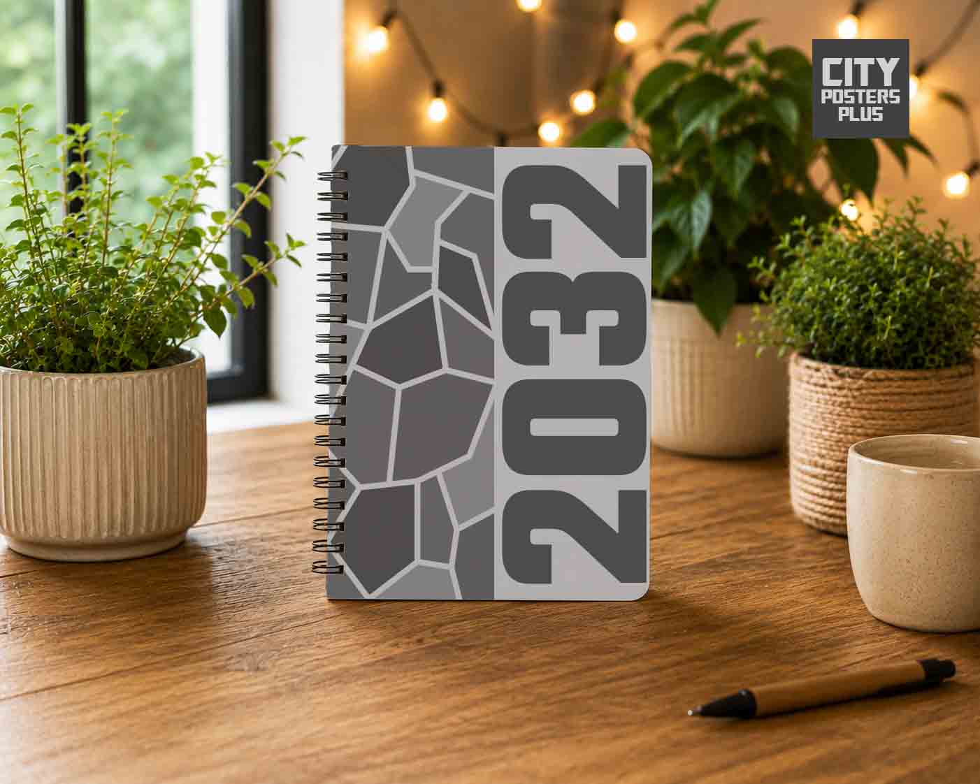 Notebook Plus One 2032 Year Notebook (Melange Grey)