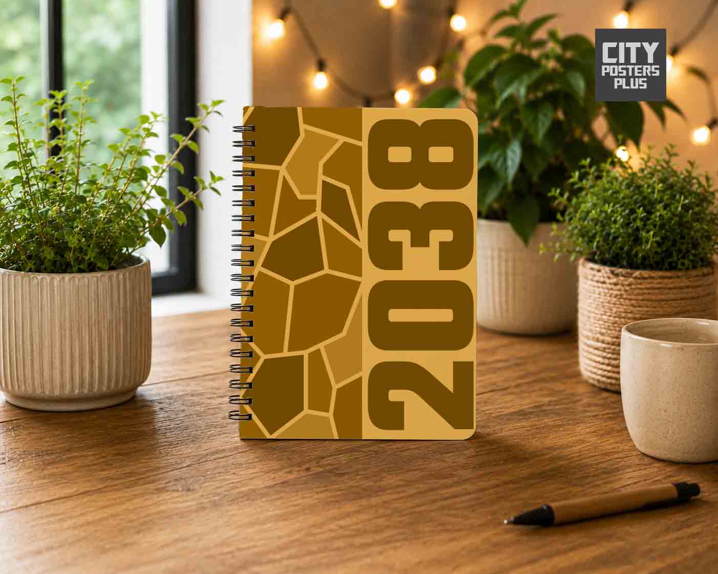 Notebook Plus One 2038 Year Notebook (Golden Yellow)