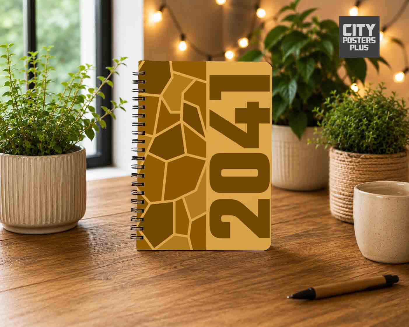 Notebook Plus One 2041 Year Notebook (Golden Yellow)