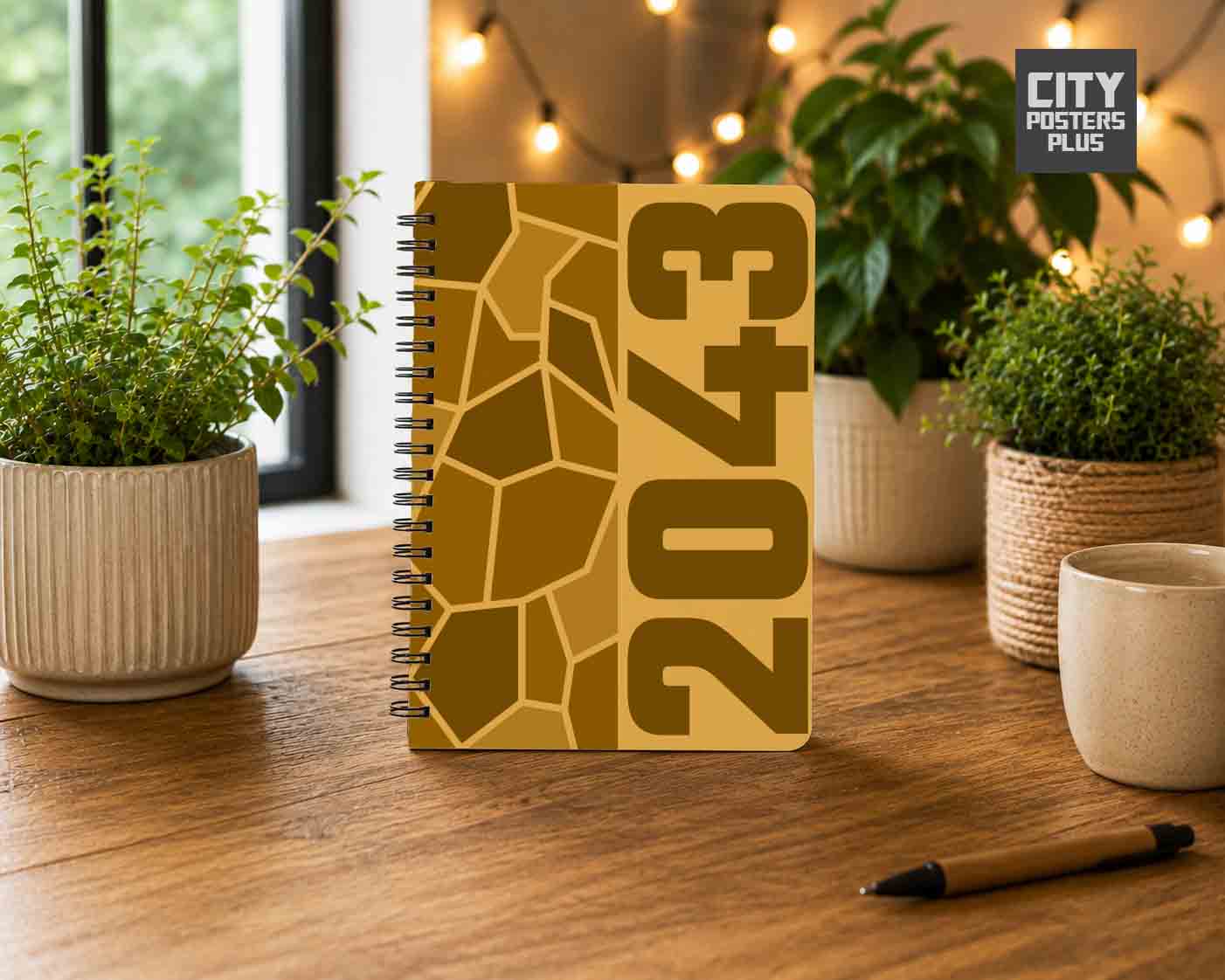 Notebook Plus One 2043 Year Notebook (Golden Yellow)