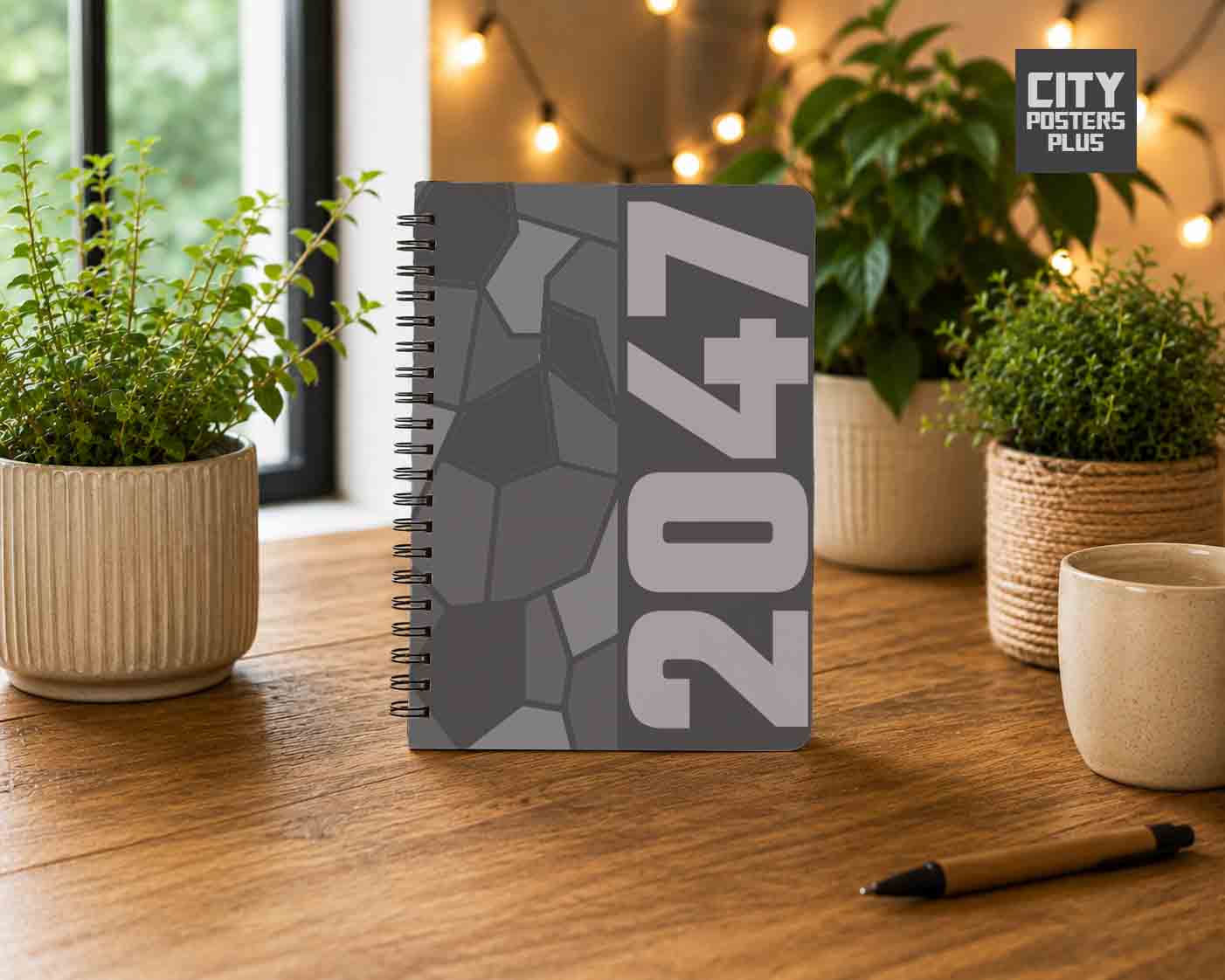 Notebook Plus One 2047 Year Notebook (Charcoal Grey)