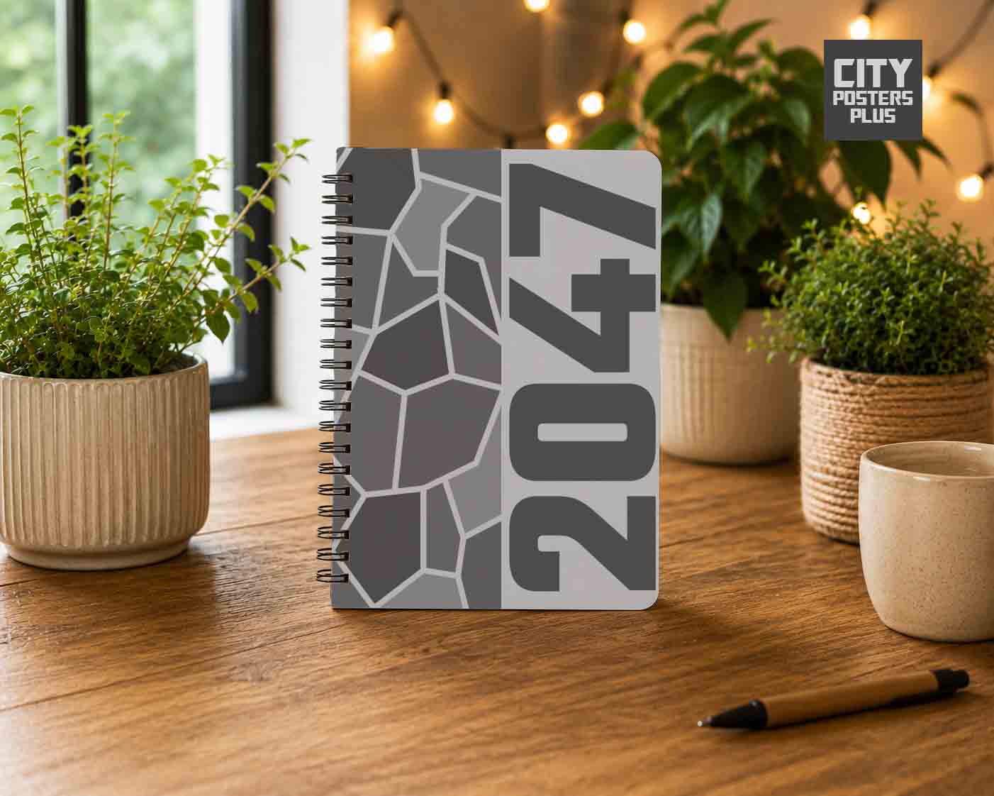 Notebook Plus One 2047 Year Notebook (Melange Grey)