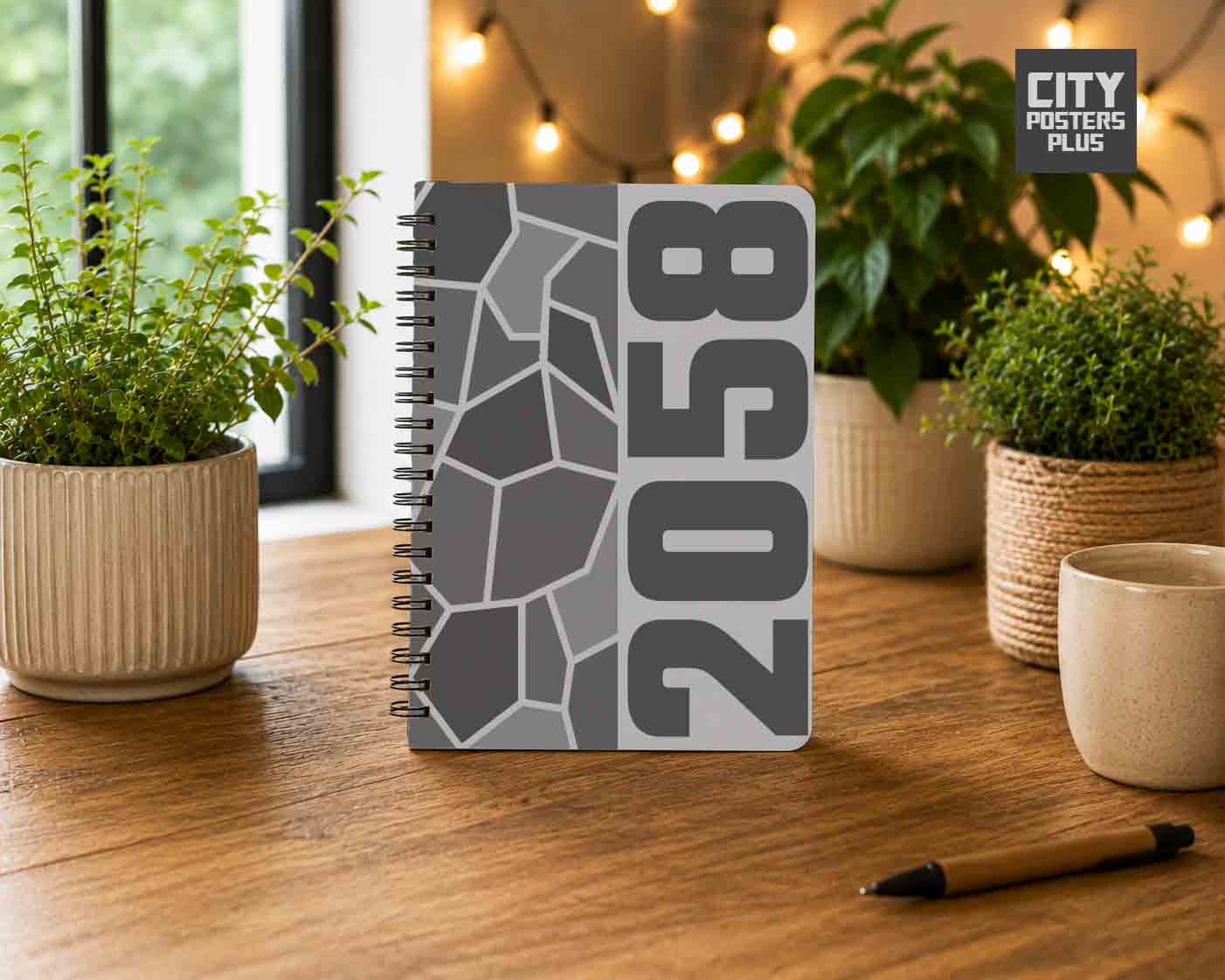 Notebook Plus One 2058 Year Notebook (Melange Grey)