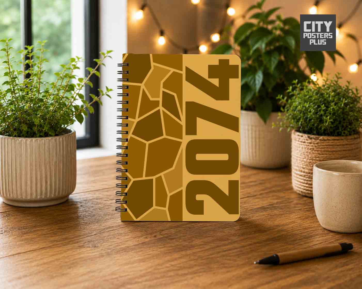 Notebook Plus One 2074 Year Notebook (Golden Yellow)