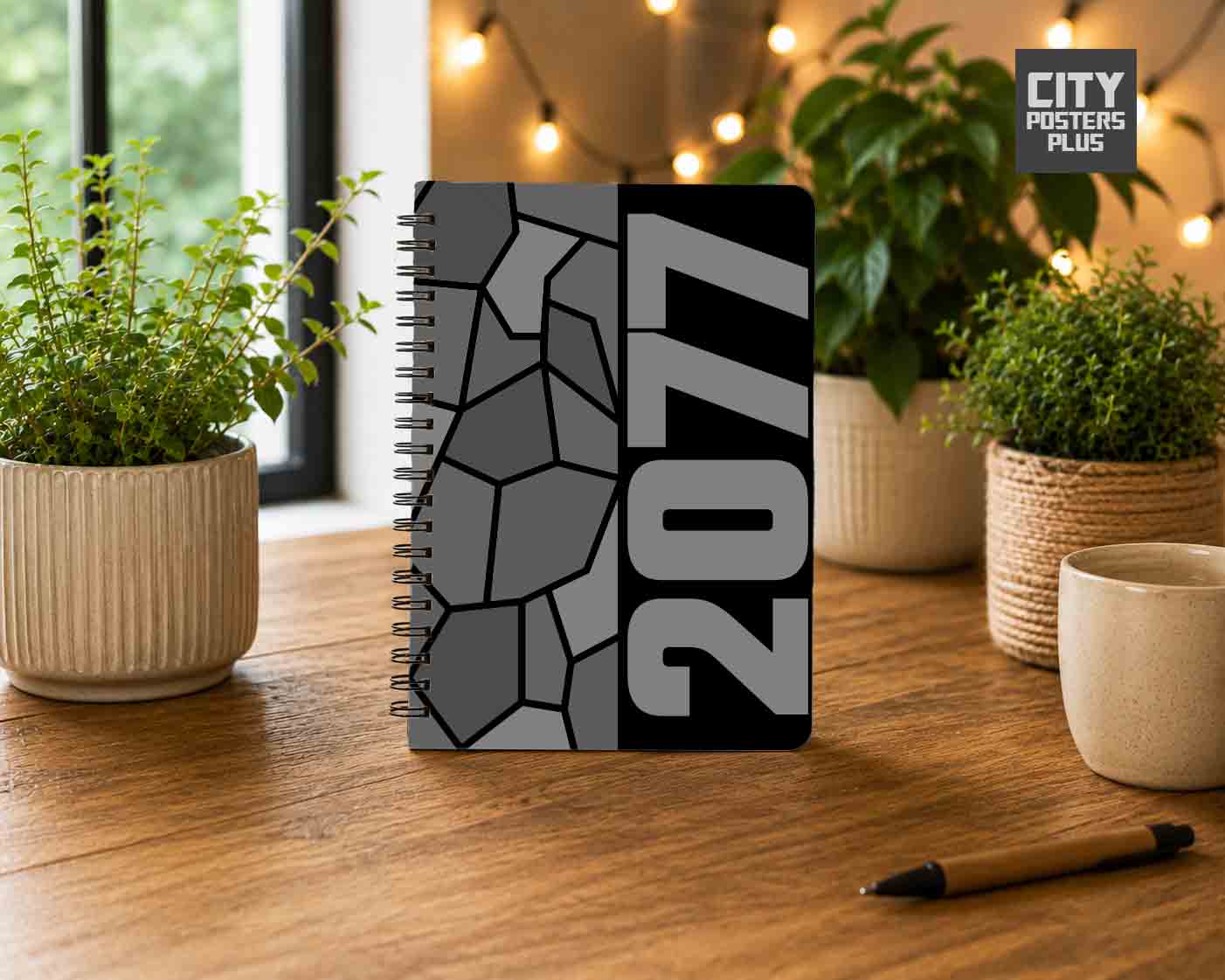 Notebook Plus One 2077 Year Notebook (Black)