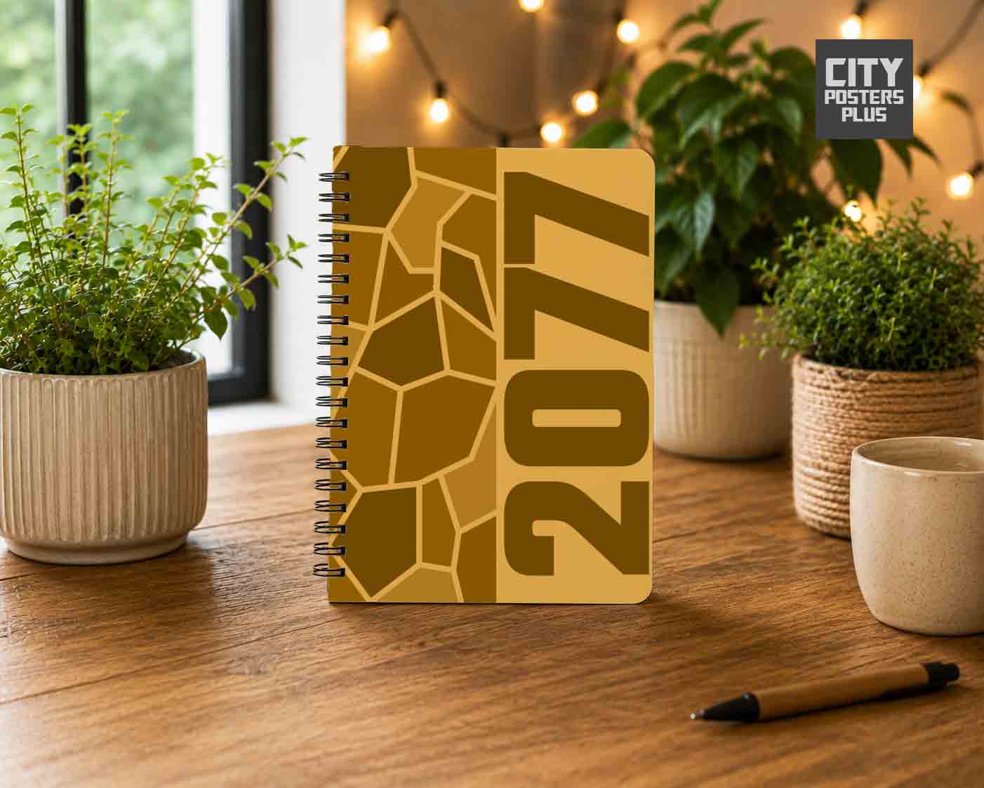 Notebook Plus One 2077 Year Notebook (Golden Yellow)